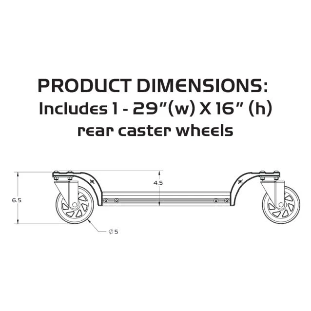 Caliber Rear Trax Wheels 2.0 3 Caliber Rear Trax Wheels 2.0 - Image 3