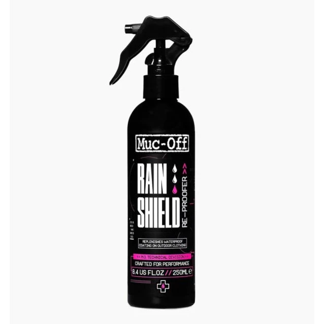 Muc-Off Rain Shield Re-Proofer, 250mL 1 Muc-Off Rain Shield Re-Proofer, 250mL