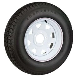 Loadstar Trailer Tire & Rim Kit ST205/75D15, 5 Hole